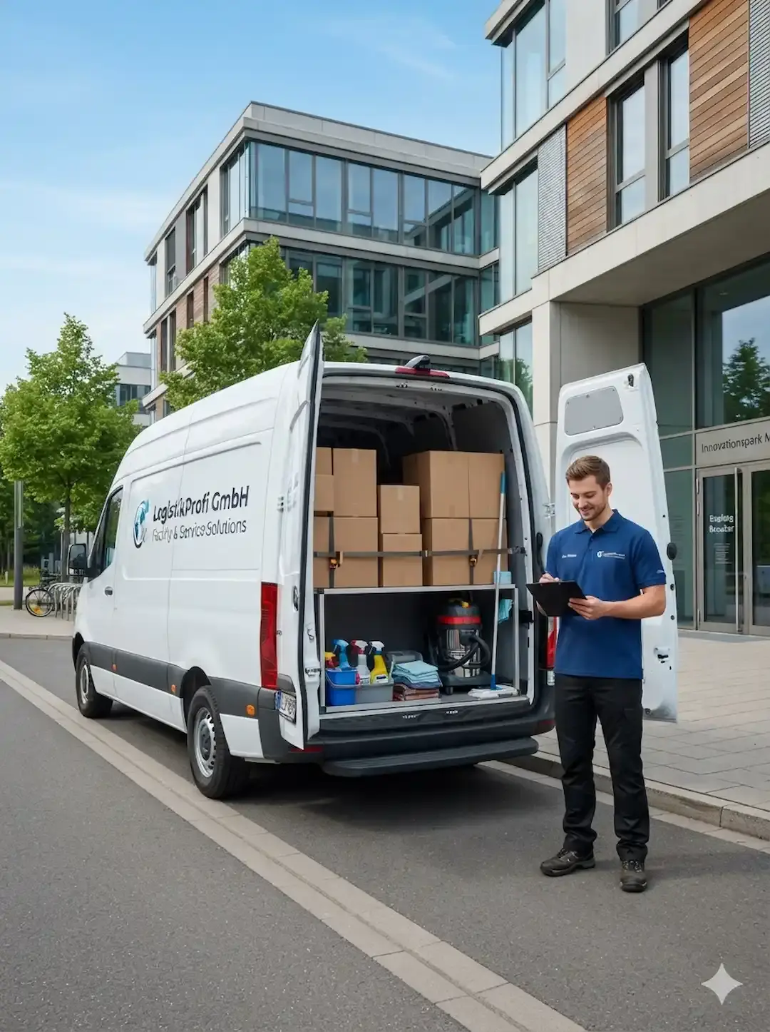 Lieferung von Hygieneartikeln